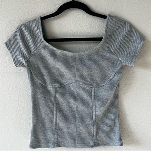 lovers + friends ribbed shirt